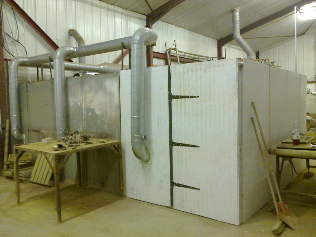 In-house built pre-drier.